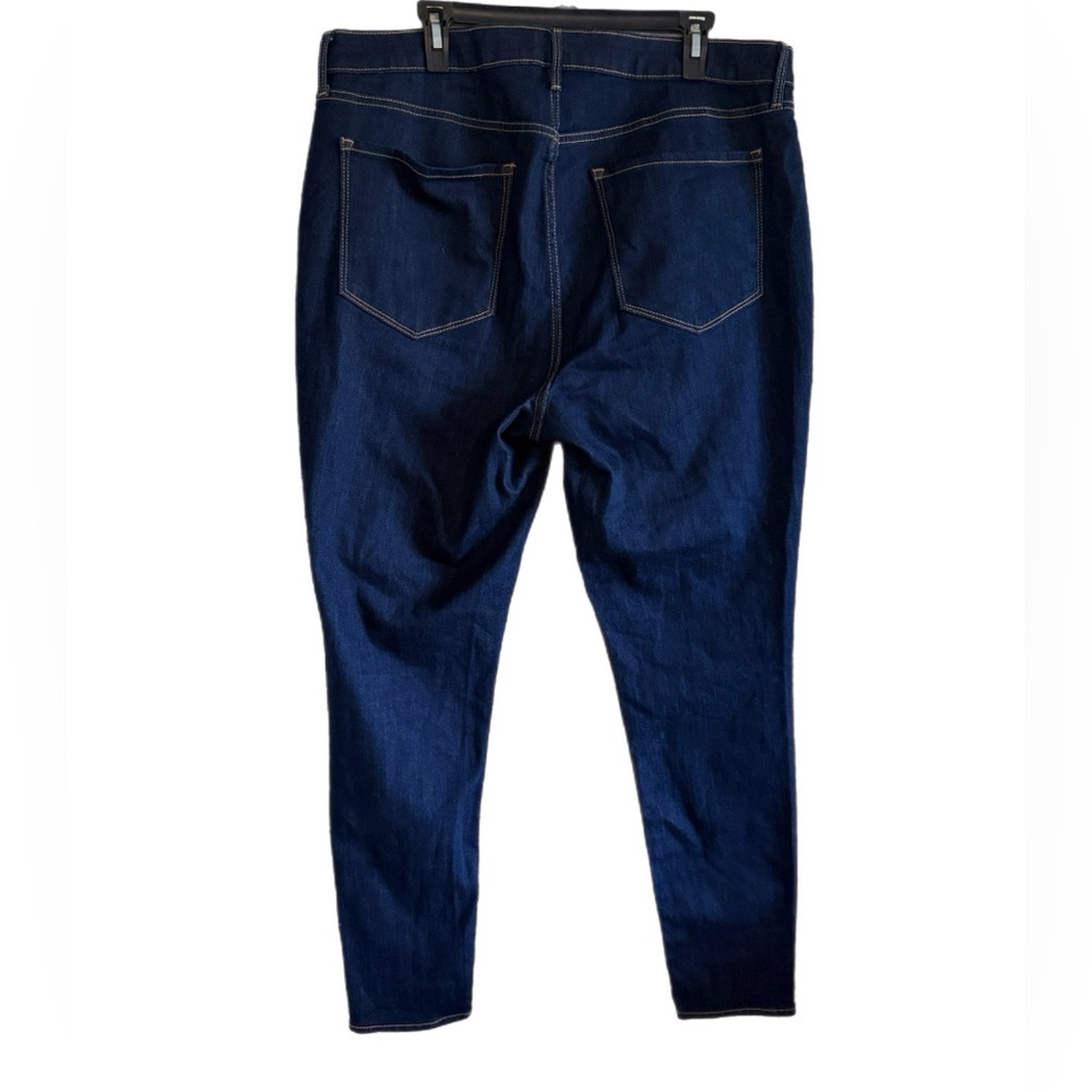 Old Navy Women’s Tall Dark Blue Skinny Jeans - Picture 3 of 10